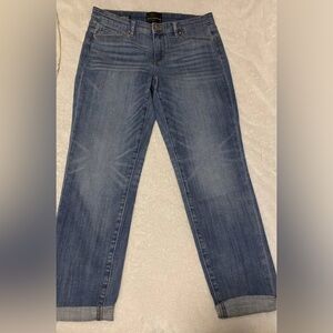 White House Black Market Straight Leg Blue Jeans